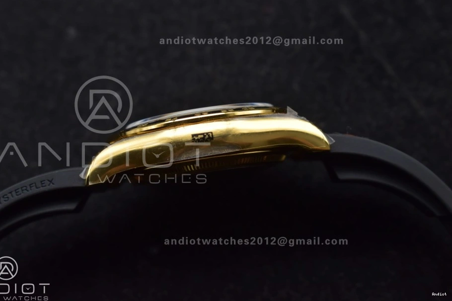 Strap SH4131 1:1 Daytona QF Oysterflex Diamonds V6 Black Best YG Dial on Edition (Weighted) 126518 0403